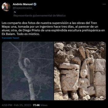 AMLO publishes a strange photo on social networks