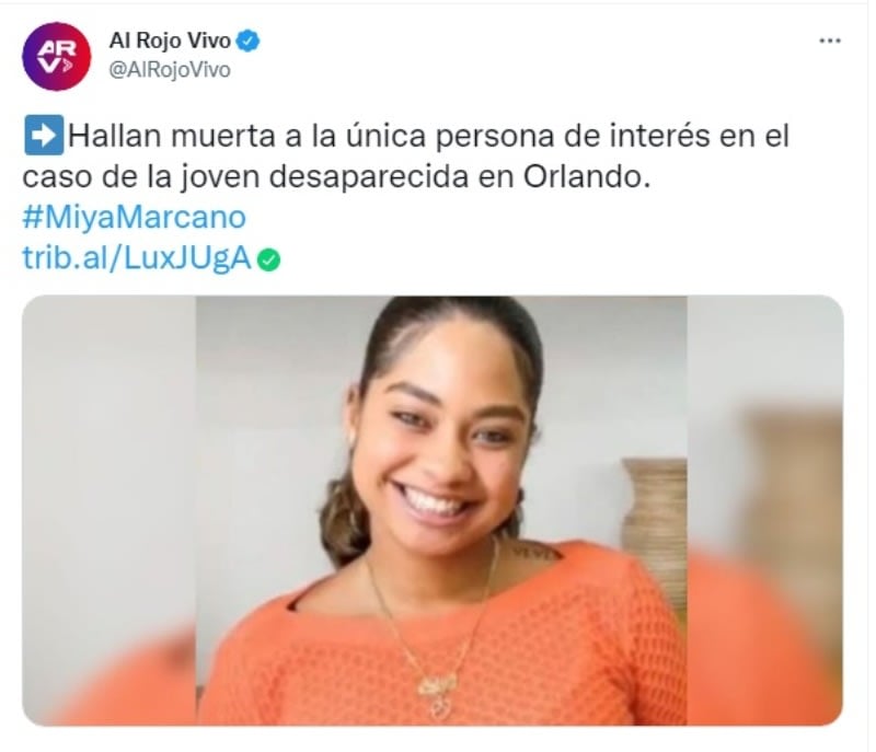 They locate the corpse Miya Marcano: The body had an identification
