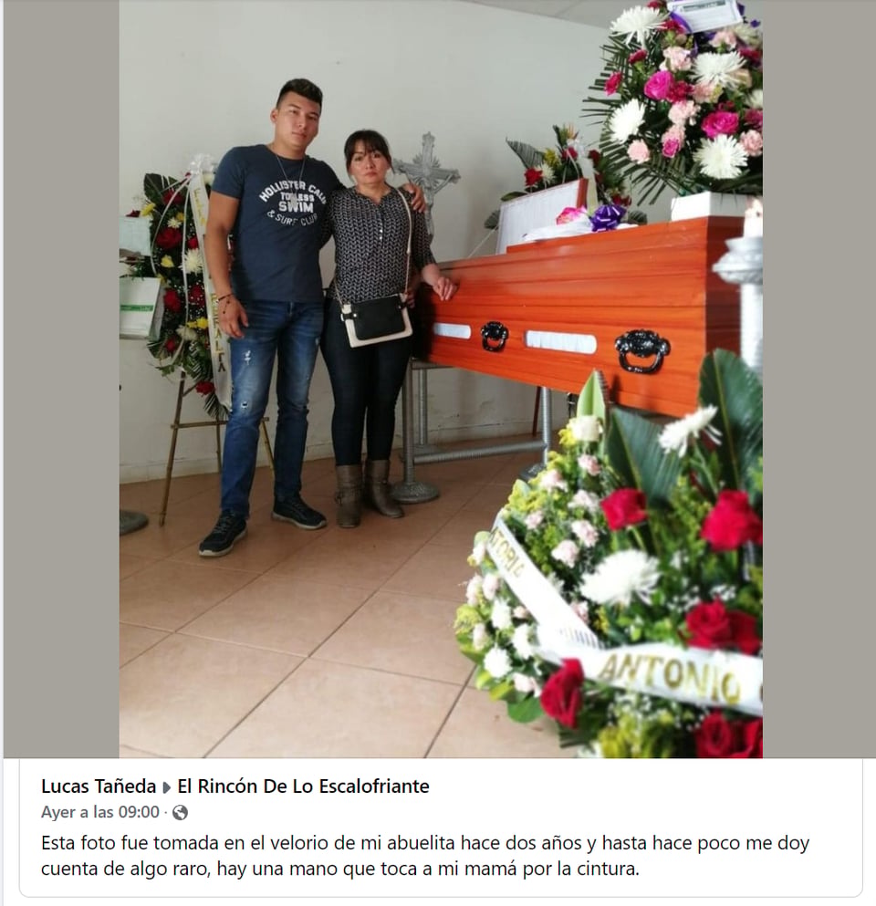 Velorio abuela mano