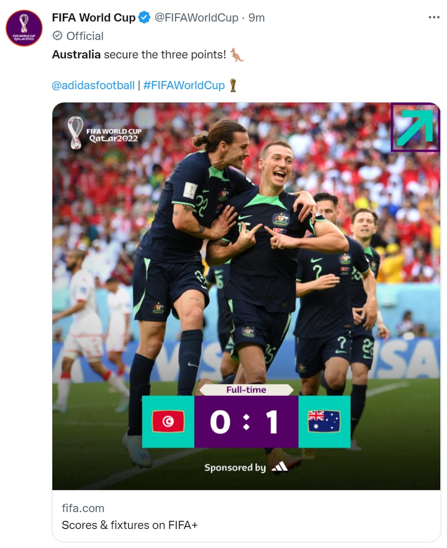 Australia vs Túnez
