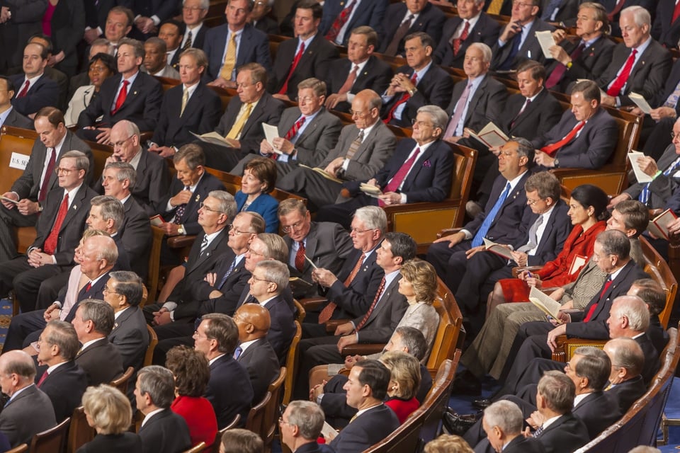 congresistas, senadores, discurso anual, presidente de EEUU, MundoNOW