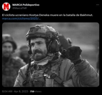 El entierro del ciclista será este domingo