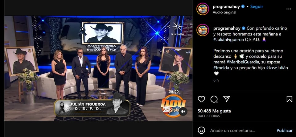 Galilee's statements on the death of Maribel Guardia's son