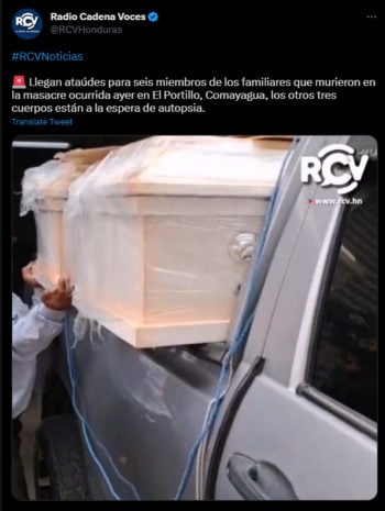 Las 9 personas asesinadas en la masacre regresaban a su comunidad desde Comayagua
