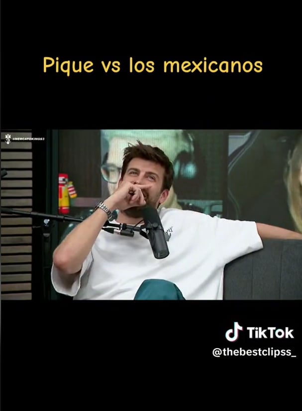 Piqué messes with the Mexicans, pointing out that "he can't touch them"
