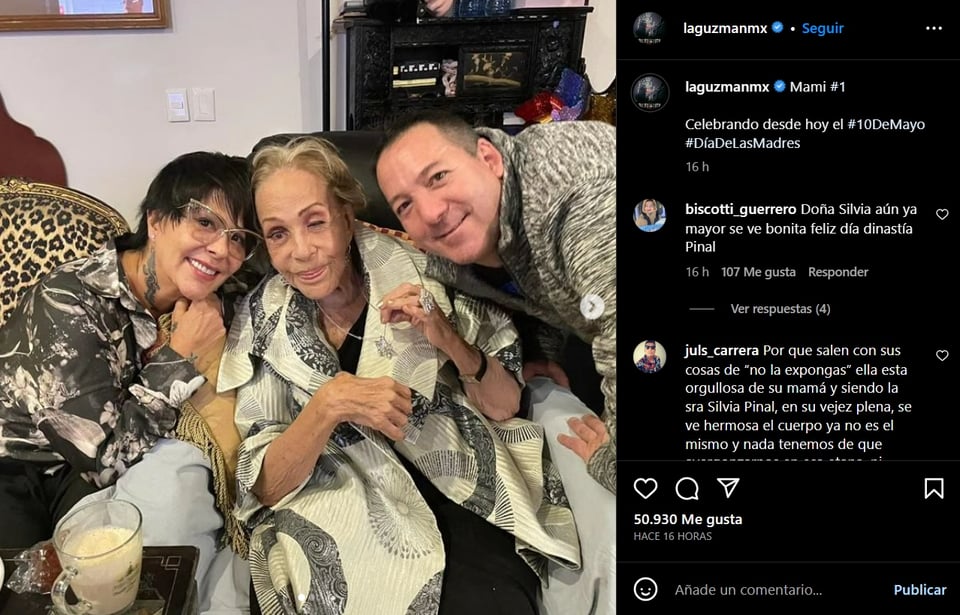 Alejandra Guzmán generates controversy for "to exhibit" to Silvia Pinal