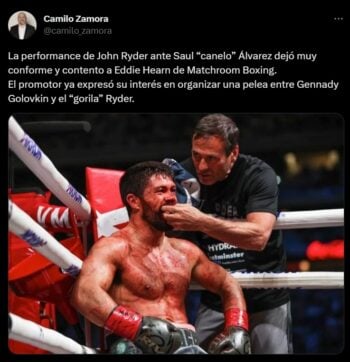 ¿Se sintió conforme con la victoria en contra de Ryder?