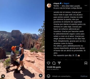 "of course i said yes"writes Chiquis