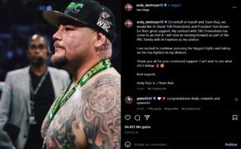 Andy Ruiz asegura que "abrió su corazón" en su relación con Mayeli Alonso