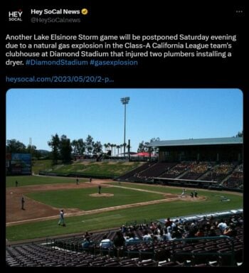 El estadio fue evacuado