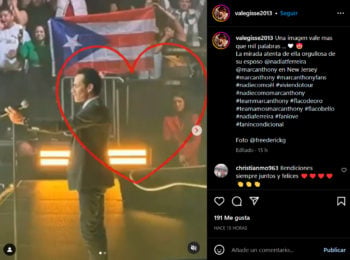 Nadia Ferreira ocultó su "pancita" en el último concierto de Marc Anthony