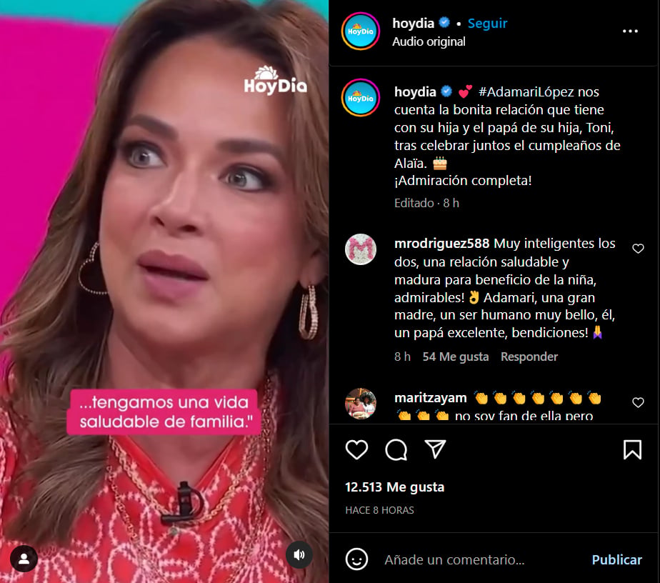 Adamari recalca que no han existido problemas con Toni