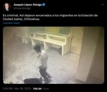 Surge video de cómo dejaron encerrados a migrantes en incendio de Júarez