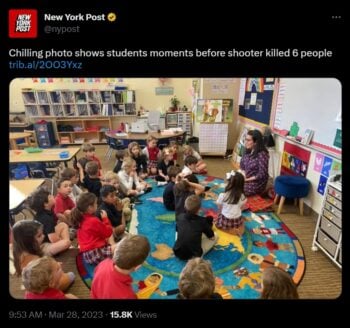 Revelan la última foto antes del tiroteo en escuela de Nashville