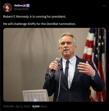 Robert Kennedy es una de las principales voces de las personas antivacunas