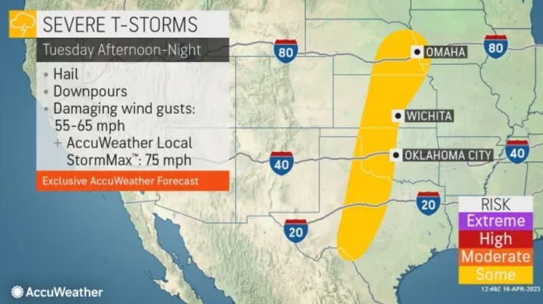 Múltiples amenazas de clima severo en Estados Unidos