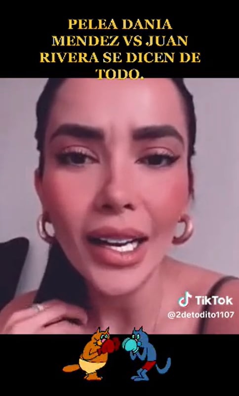 Juan Rivera amenaza a Dania Méndez con cancelar un proyecto musical, la famosa se defiende