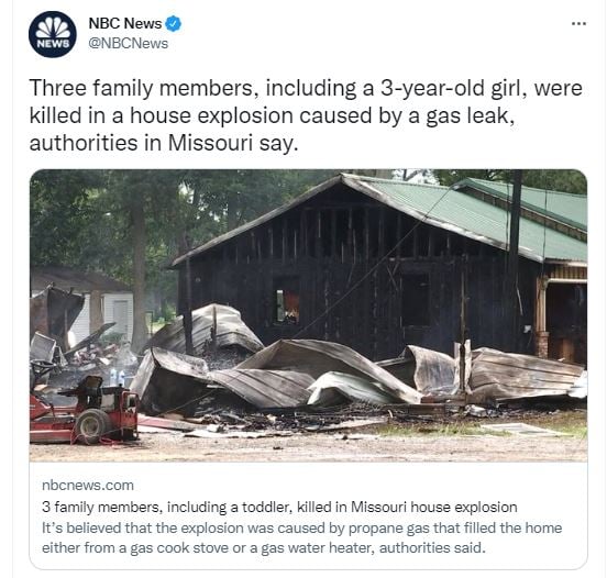Trágica explosión en casa deja tres muertos