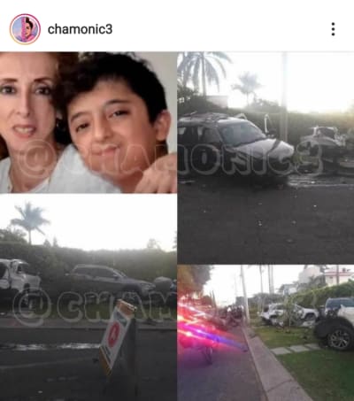 They report that La Güereja's son collided while intoxicated María Elena Saldaña Felipe Saldaña