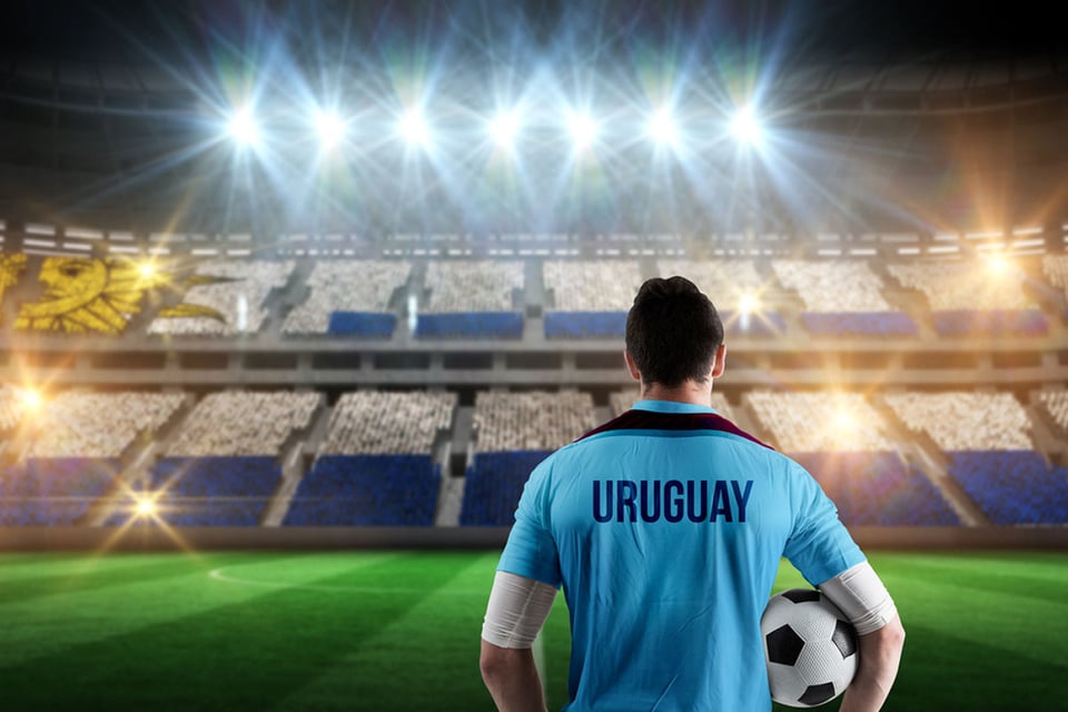 Man on a football field
