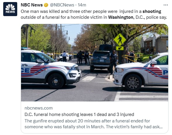 Tiroteo funeral Washington