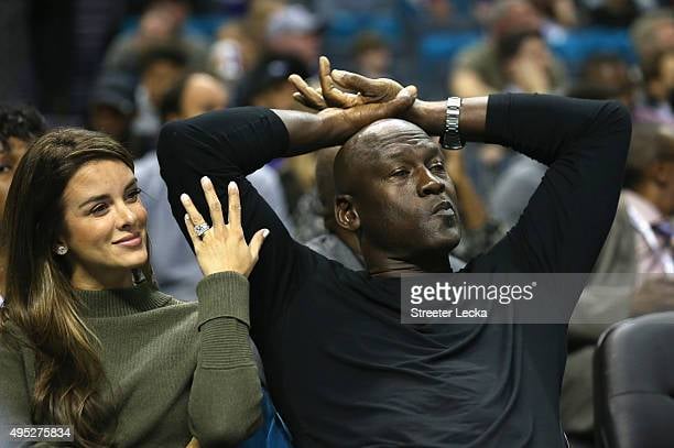 CHARLOTTE, NC - NOVEMBER 01: (L-R) Yvette Prieto and her husband and owner of the Charlotte Hornets, Michael Jordan, watch on during their game against the Atlanta Hawks at Time Warner Cable Arena on November 1, 2015 in Charlotte, North Carolina. NOTE TO USER: User expressly acknowledges and agrees that, by downloading and or using this photograph, User is consenting to the terms and conditions of the Getty Images License Agreement. (Photo by Streeter Lecka/Getty Images) CHARLOTTE, NC - NOVEMBER 01: (L-R) Yvette Prieto and her husband and owner of the Charlotte Hornets, Michael Jordan, watch on during their game against the Atlanta Hawks at Time Warner Cable Arena on November 1, 2015 in Charlotte, North Carolina. NOTE TO USER: User expressly acknowledges and agrees that, by downloading and or using this photograph, User is consenting to the terms and conditions of the Getty Images License Agreement. (Photo by Streeter Lecka/Getty Images)