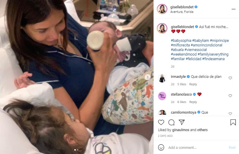 Giselle Blondet reveals her daughter suffered a heart attack while breastfeeding her baby