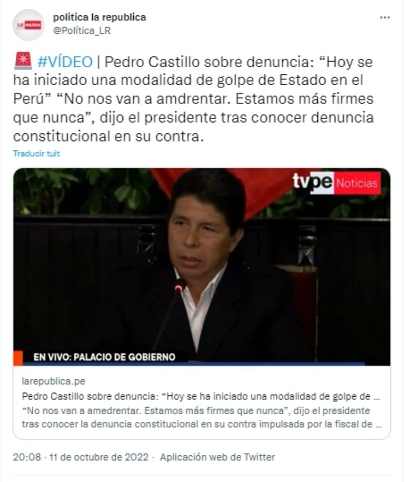 El mandatario niega las acusaciones