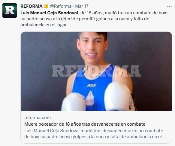 Luto deporte
