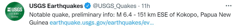 Sismo Papúa Nueva Guinea