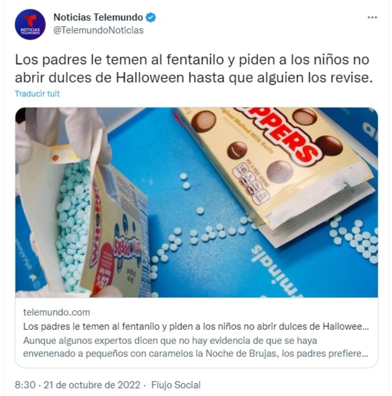 Dulces Halloween fentanilo arcoíris: "La peor epidemia de sobredosis en la historia local"