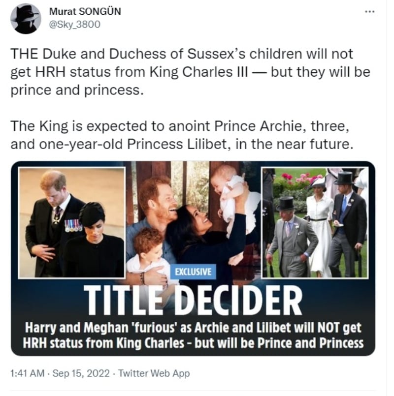 Harry and Meghan are upset by King Charles III's decision