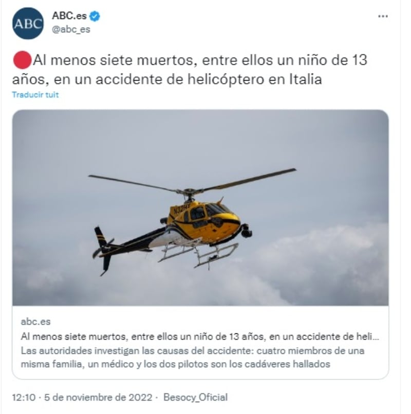 Un menor de edad estaba entre los fallecidos