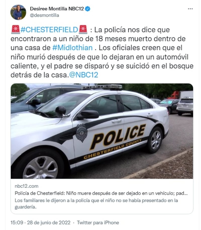 "Esta es una tragedia horrible en muchos niveles"