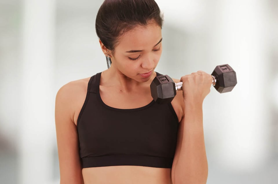pesas, peso, mujer, fitness, formación
