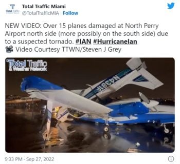 Cancelan vuelos EEUU huracán Ian aeronaves