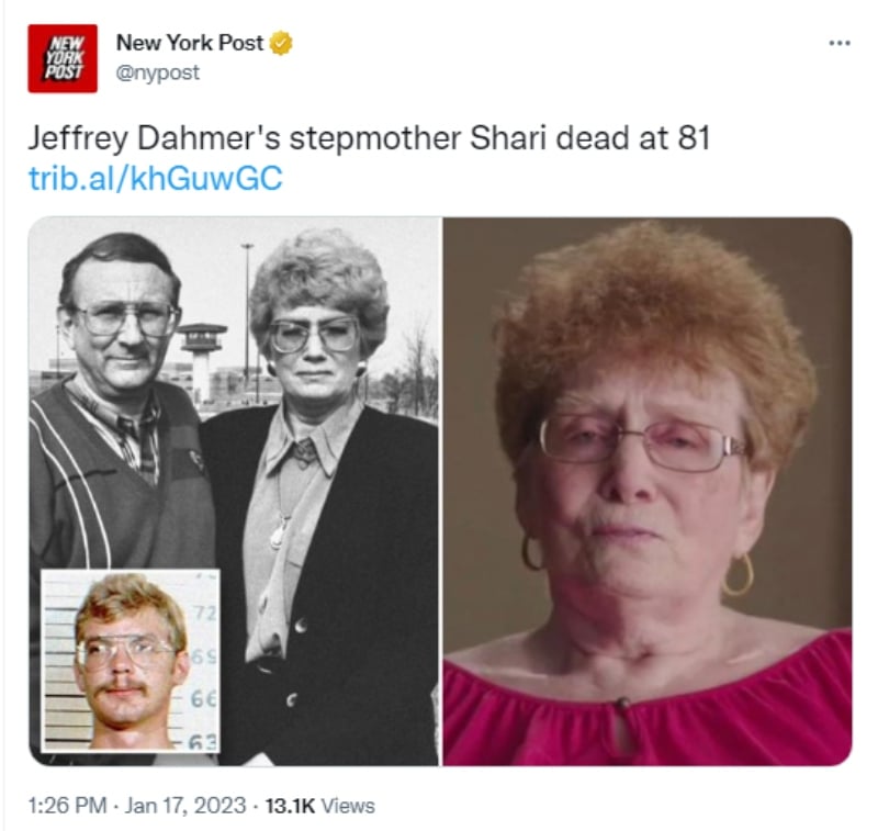 Muere madrastra Jeffrey Dahmer: ¿Cómo llegó a la vida del asesino en serie?