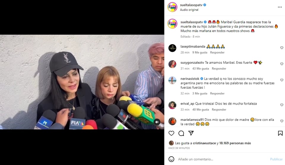 Maribel Guardia reappears: She is devastated