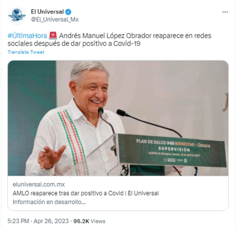 López Obrador reappears coronavirus: Break the silence