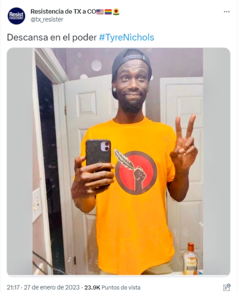 Un hombre alegre