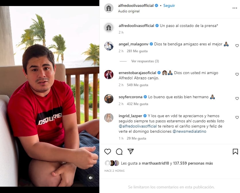 Alfredo Olivas denies kidnapping: Shows his face on video