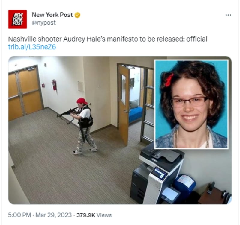 Audrey Hale estaba desconsolada por una amiga