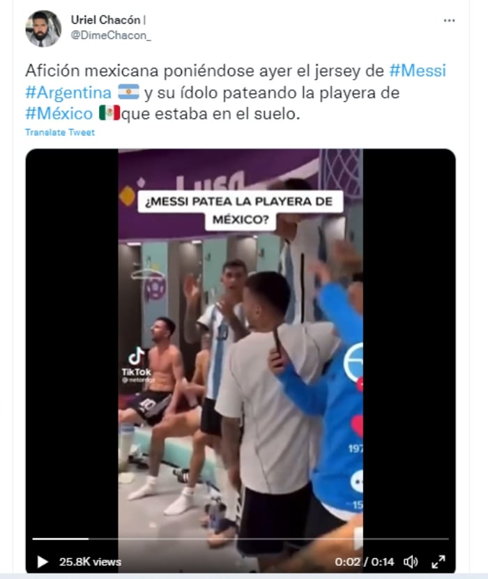 Messi playera Selección Mexicana