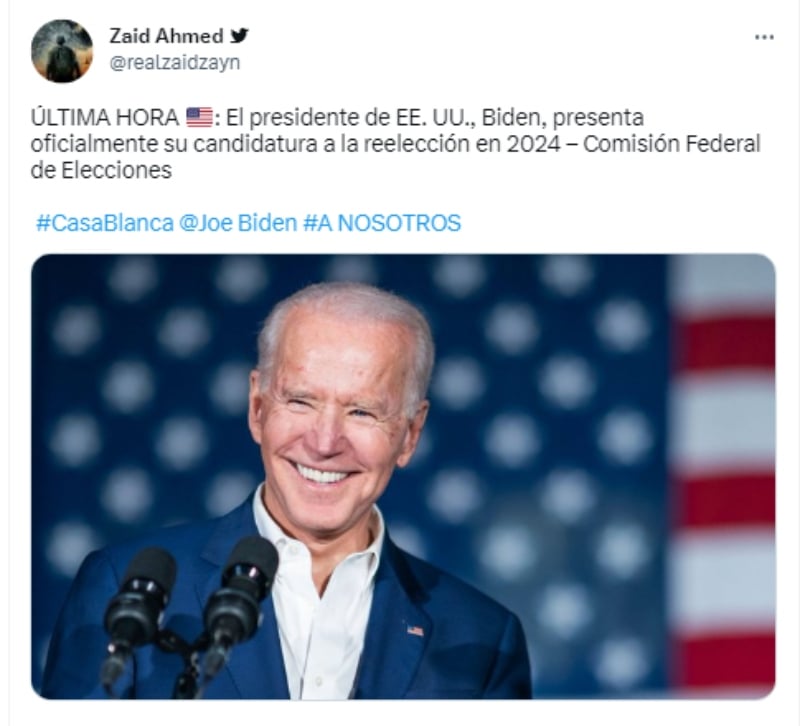 Joe Biden presents candidacy: He will be president again