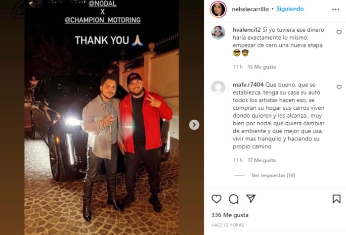 Christian Nodal luxury car