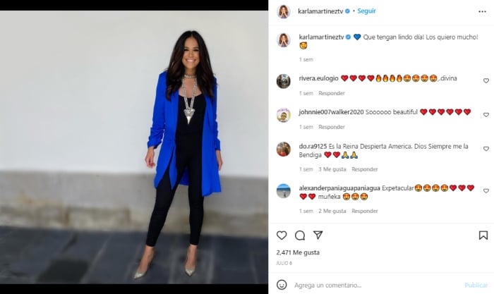 Karla Martínez sin maquillaje