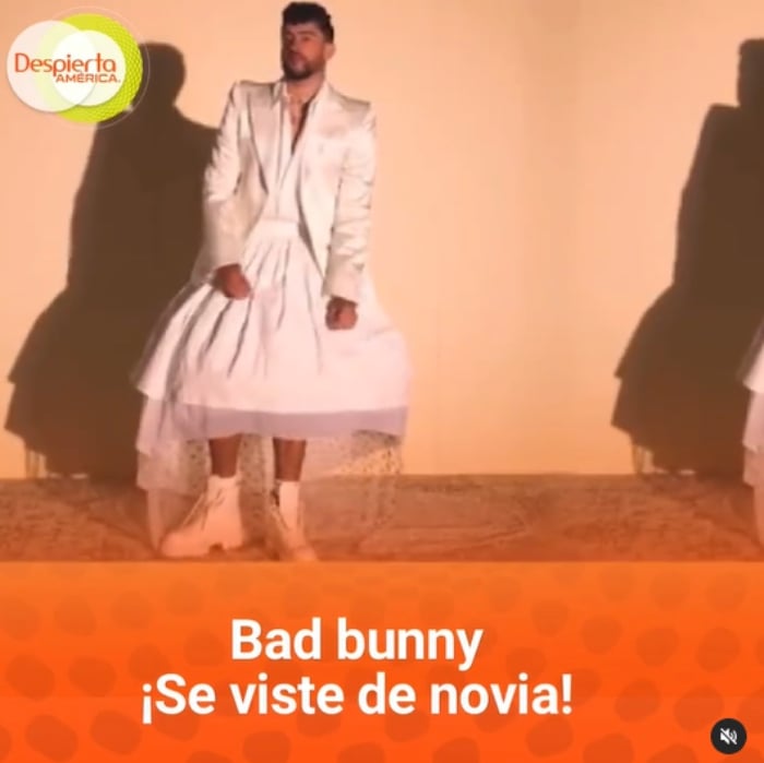 Bad Bunny se viste de novia