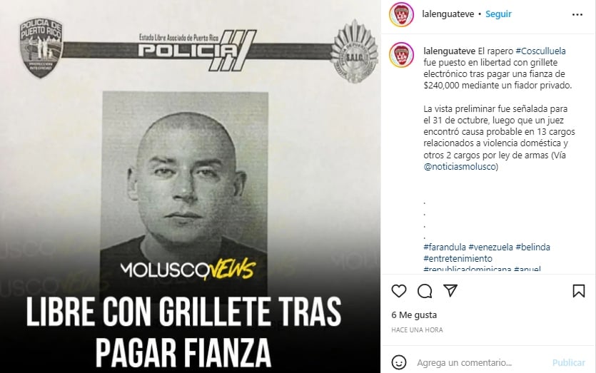 Arrestan al cantante Cosculluela