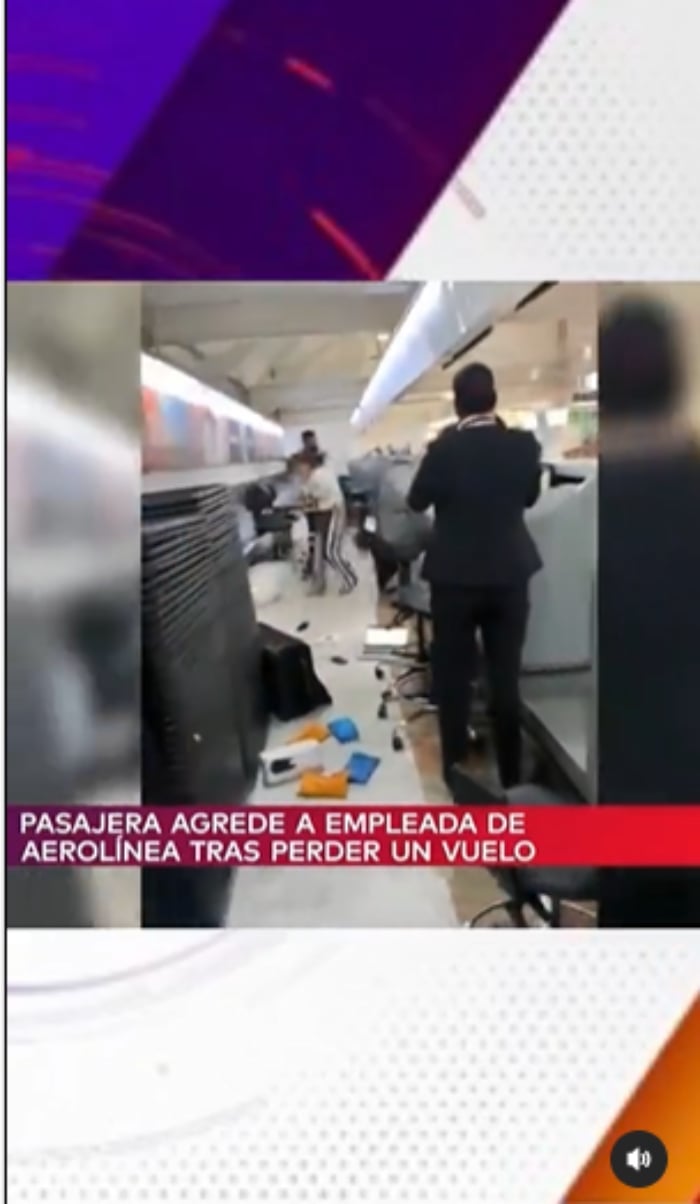 Mujer estalla aeropuerto de México