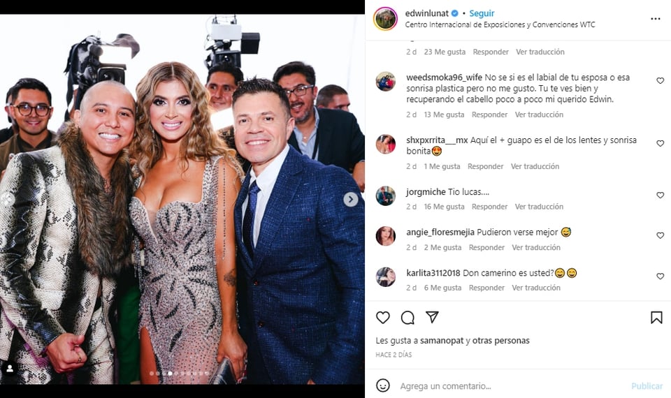 Kimberly Flores y Edwin Luna